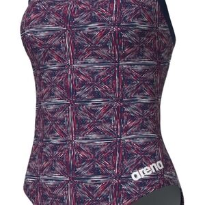 ARENA Performance Abstract Tiles Women's Swimsuit
